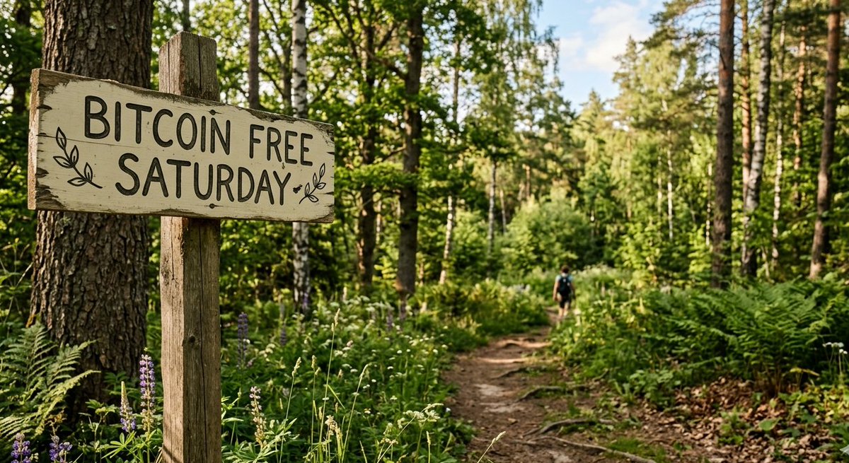 Mehboobshahzad0's tweet image. bitcoin:native  Unplugging from the blockchain and reconnecting with the roots. 🌲✨Today is all about fresh air

zero screens, and a peaceful Bitcoin Free Saturday.

The only mining I'm doing today is for some peace of mind! 🚶‍♂️🌿

#Nature #BitcoinFreeSaturday #WeekendVibes