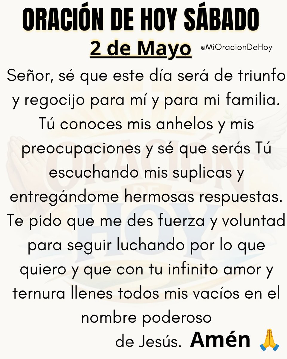 Oración del Día 🙏 tweet media