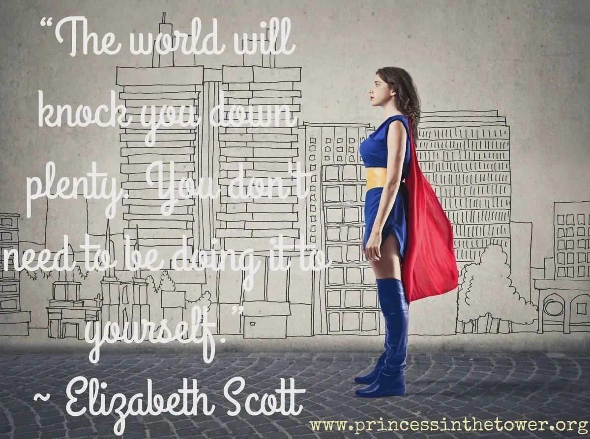 “The world will knock you down plenty. You don't need to be doing it to yourself.” Tools to Cope With the #Stress of #ChronicPain &amp; Ease Difficult Thinking buff.ly/3BsaIsA #ACT #mentalhealthmatters #depression