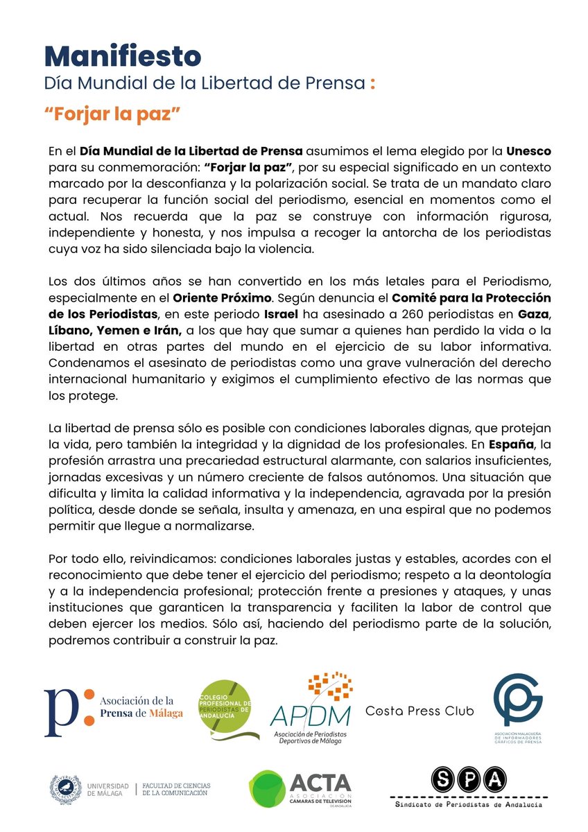 Asociación de la Prensa de Málaga tweet media
