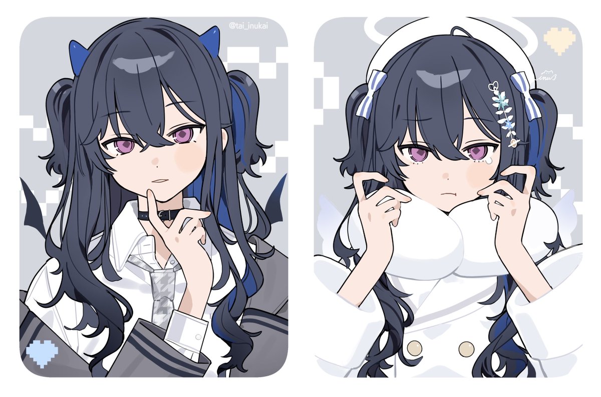 💙🤍🌠
 #一ノ瀬の絵