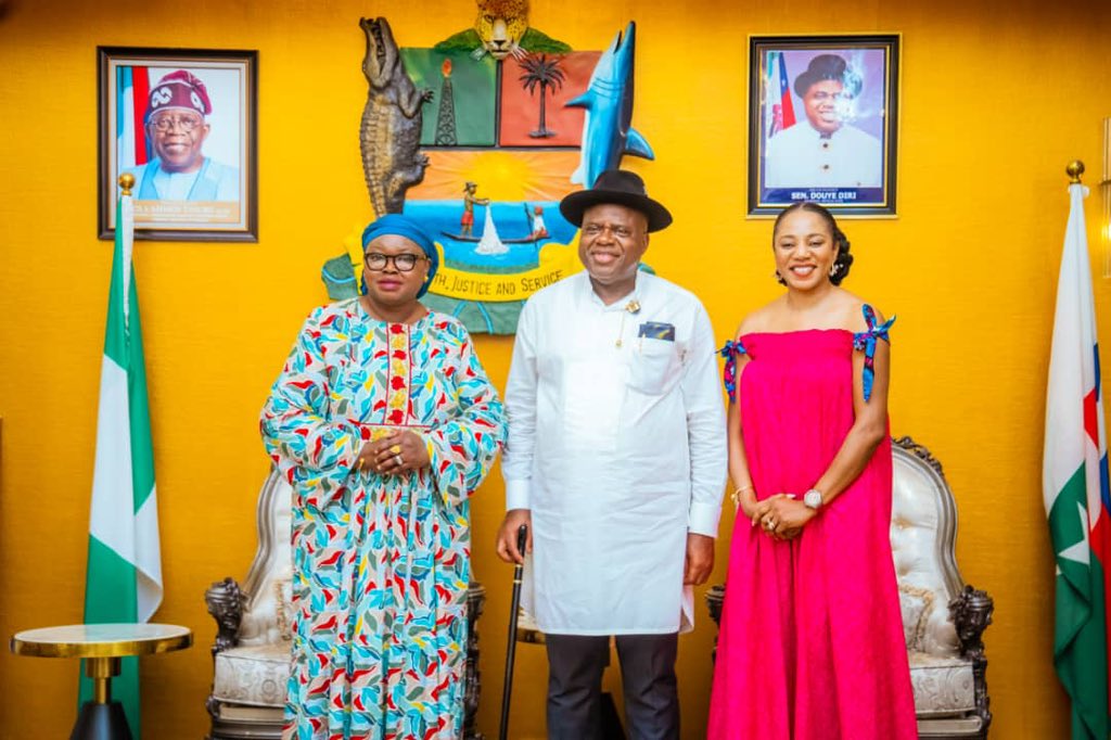 govdouyediri's tweet photo. Yesterday, I received an African daughter, the Mayor of Banjul, capital city of The Gambia, Hon. Rohey Malick Lowe, who is here to identify with our progress and development.

Our discussions centred on a cause I hold very dear: empowering women, promoting gender equality, and advancing social justice across our society. 

I deeply appreciate her kind words and acknowledgment of our administration’s efforts in creating opportunities for women to thrive and contribute meaningfully to governance.

As I have always maintained, when women are empowered, the entire nation is empowered. Our commitment in Bayelsa State remains firm: to build an inclusive system where women are not just participants, but key drivers of development and progress.

I commend Mayor Lowe for her courage, leadership, and advocacy on the global stage, and I look forward to strengthening collaborations that will further elevate the role of African women in leadership.

While I have received her invitation to attend an upcoming women-focused programme in Banjul, we must strive towards a strong partnership to break barriers, eliminate intimidation in politics, and create a society where every woman has the platform to rise and succeed.

Once again, welcome to the “Glory of all Lands. Nua!