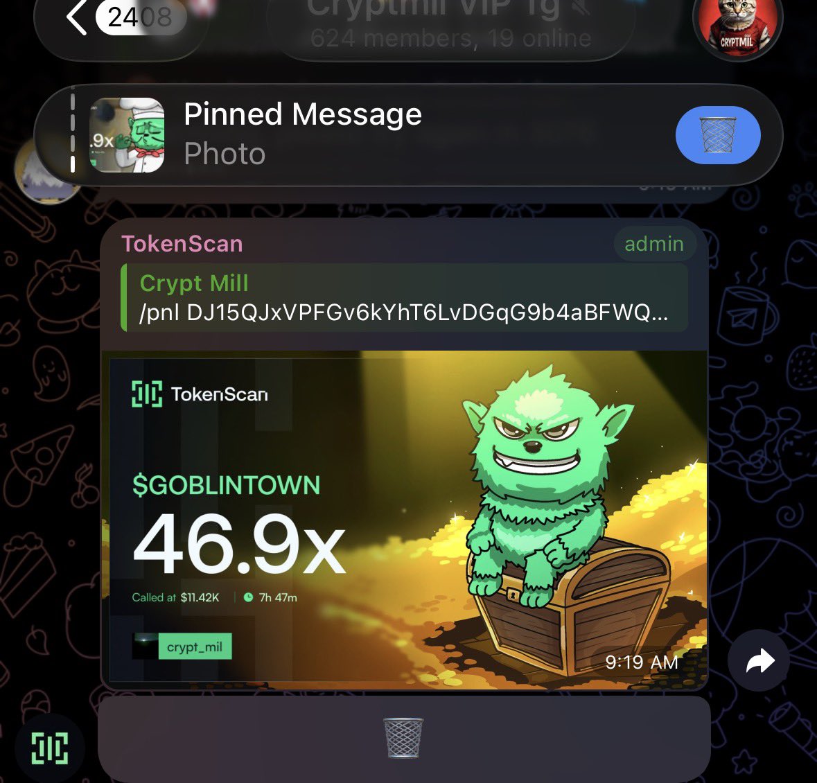 Crypt_mil's tweet image. 46x    up on my call $goblintown 

DJ15QJxVPFGv6kYhT6LvDGqG9b4aBFWQzavA7dGxpump 💫 🍀

#Solana #SolanaMemecoins #Memecoin #fomo