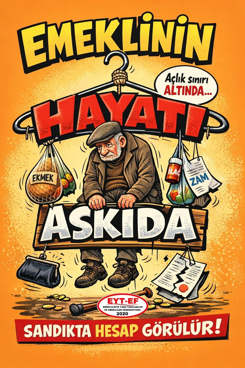 EYT_galacticos's tweet photo. Tüm Emeklilerin
KÖK MAAŞLARINA 
Seyyanen 40 Bin TL ZAM istiyoruz.
ADALET emekliye 💯 
@RTErdogan @dbdevletbahceli
@avabdullahguler @_cevdetyilmaz
@isikhanvedat @memetsimsek
#5000KısmininHayatıAskıda
#EmeklininHayatıAskıda https://t.co/Xq4fky9x04