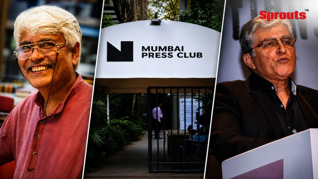 Mumbai Press Club Row: NIA Probe Begins After Expulsion of 3 Members in Bhima Koregaon-Linked Event

Read Full Report 
sproutsnews.com/mumbai-press-c…

The National Investigation Agency has begun probing the Mumbai Press Club following the expulsion of three members over a January 2026
