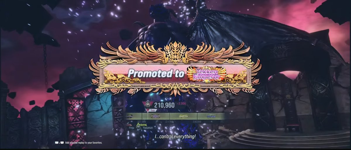 7PrinceKumar's tweet photo. Tekken Emperor Kazuya achieved https://t.co/fUVtb5TWYN