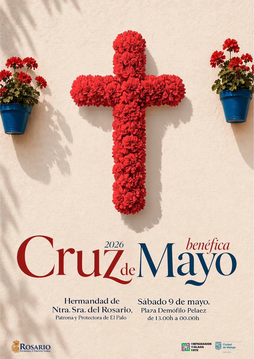 🔷{LA CRUZ DEL ROSARIO}🔷

La Hermandad de Nuestra Señora del Rosario, Patrona y Protectora de El Palo, te invita a disfrutar de una maravillosa verbena benéfica, el próximo 9 de mayo, a partir de las 13:00h.

⬇️
