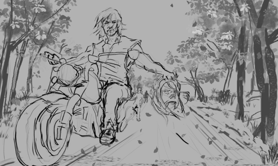 Powpowpersy's tweet photo. That poor zombie...𓉸 (!WIP!)
First post, hello
----------------------------------------------------------
#TheWalkingDead #TWD #NormanReedus #DarylDixon #Zombieart #TWDfanart #Sketch #NormanReedusfanart #WIP #ZombieApocalypse #ArtPost #RobertKirkman #TheWalkingDeadShow https://t.co/fNDcRrvjyb