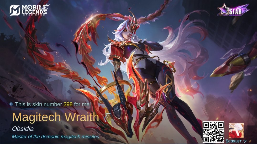 its_no_one_else's tweet photo. I just obtained a new skin Magitech Wraith in Mobile Legends: Bang Bang! https://t.co/UN8dXPQ6uy