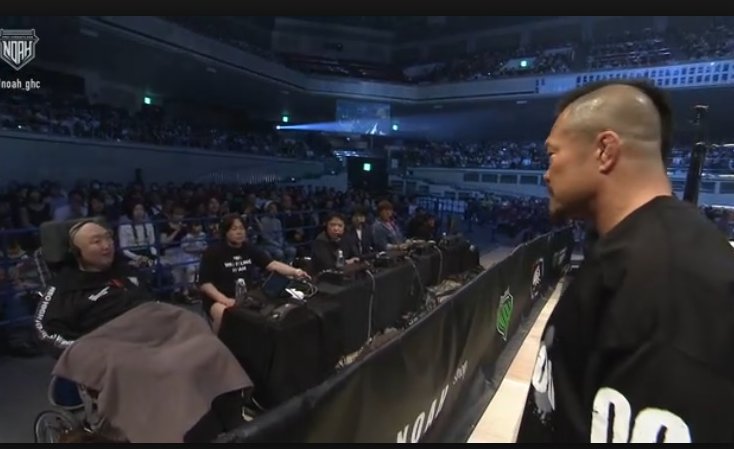 metal0515's tweet photo. Sugi said just one thing to Shinjiro Otani, didn't he? It's enough to make me cry. #noah_ghc https://t.co/xoUEkHtmrX