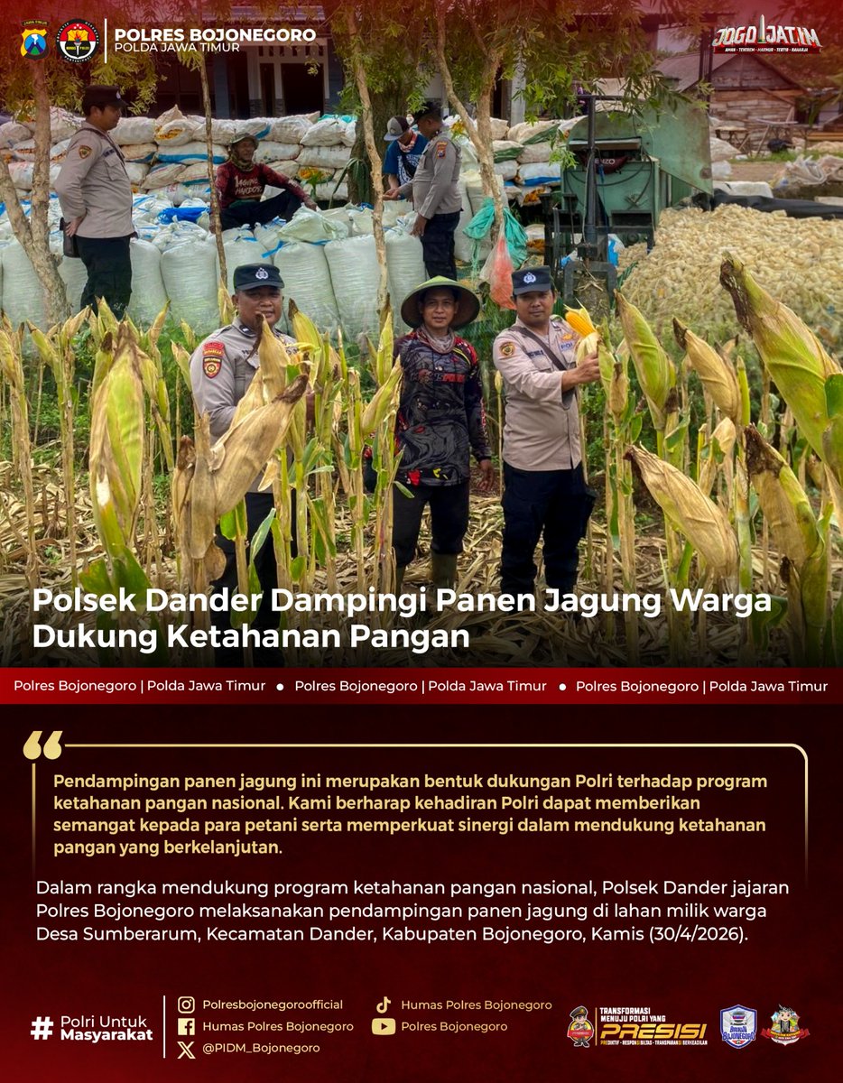 altezza007's tweet photo. #astacita #swasembadapangan #ketahananpangan #ketahananpanganpoldajatim #polripresisi #polisiindonesia #ssdmpolri #divhumaspolri #birosdmpoldajatim #bidhumaspoldajatim #PolresBojonegoro #Bojonegoro #JawaTimur https://t.co/lA9f82OrrX