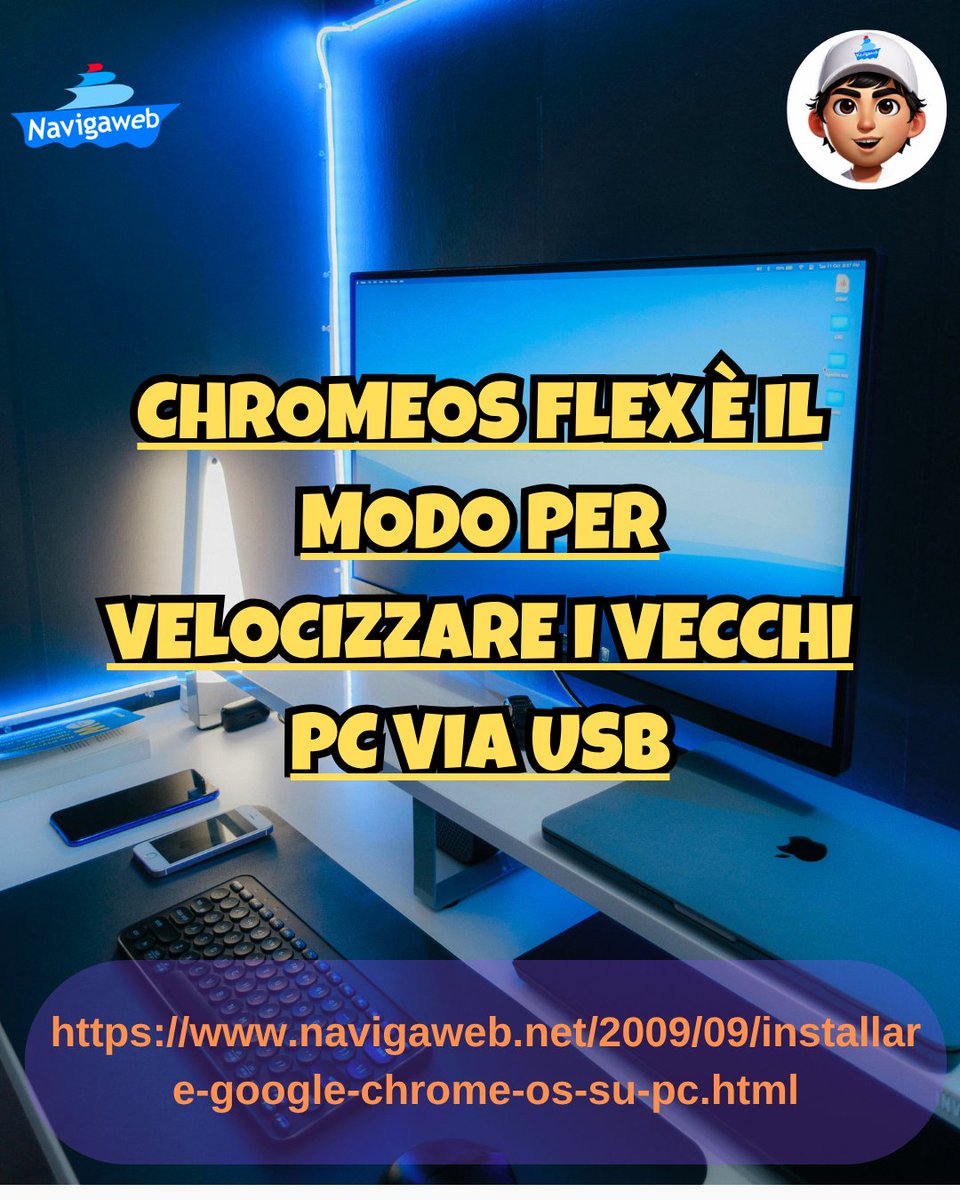 ChromeOS Flex è il modo per velocizzare i vecchi PC via USB navigaweb.net/2009/09/instal…