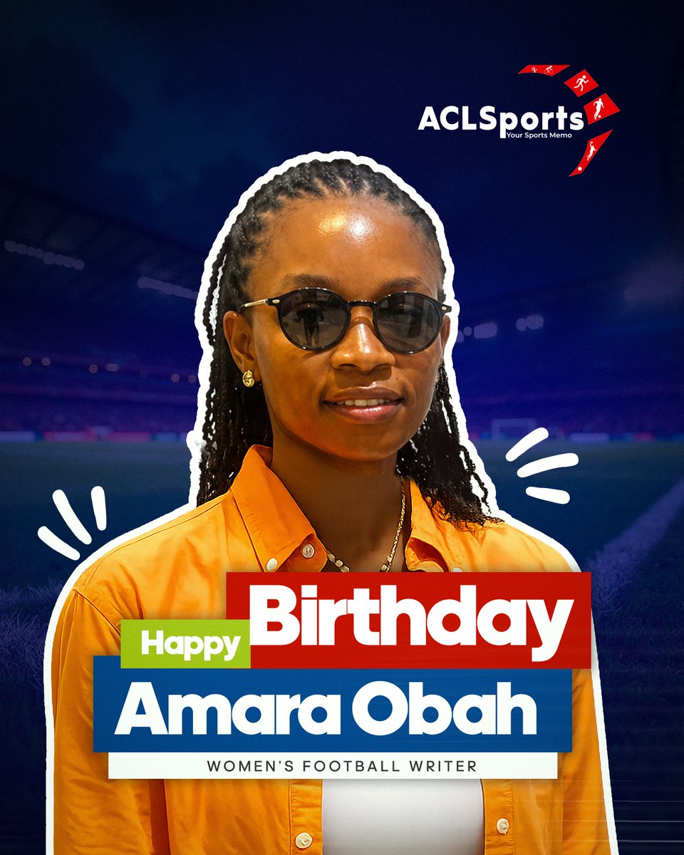 acl_sports's tweet image. Here’s wishing our Women’s Sports Writer @amara_faitho a very happy birthday on this special day 🎉

May this new year bring you greater milestones, inspiring stories, and continued success in all you do ✨

Wishing you joy, fulfillment, and beautiful moments all year round