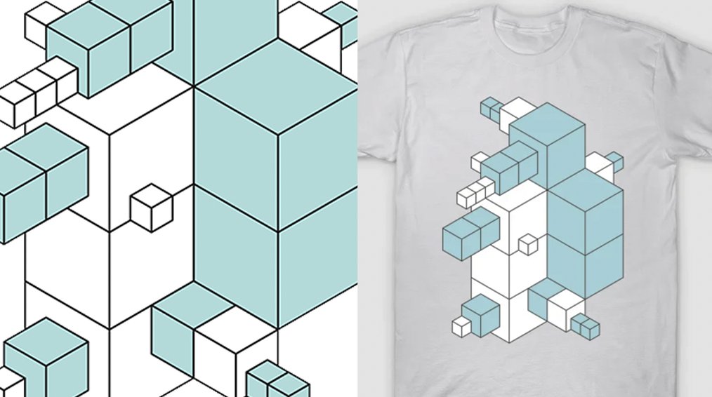process22art's tweet image. Abstract#12 
Teepublic: tinyurl.com/yc6uv4mw 

#abstract #cubes #3d #isometricart #opart