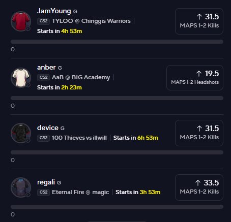 Jmikehavinn's tweet image. Cs2 10x After Dark 0.5U

I'm finally back and ready to lock in for the season

New month new me all that, let's get some free plays for the loyal boys

Major is next month, plus daily esports good time to return

#Esports #Prizepicks #GamblingX