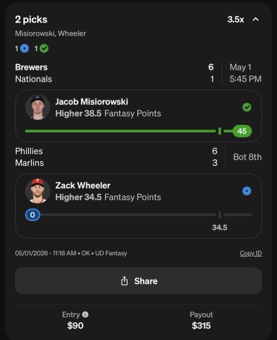 Jmikehavinn's tweet image. CASH THE MLB POTD🚨 

AND CASH THE 2 MAN!

JUST NEED RAGANS FOR A GREATTT DAY

JOIN UP👇👇👇
t.me/parleypicks

#Prizepicks #GamblingX