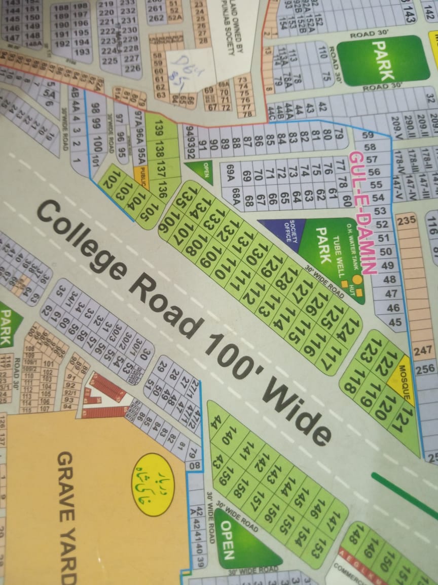 just2aliahsan's tweet image. Main #college Road 4 kanal plot for sale 2kanal front of college road and 2 kanal back 2 side open #Gule-e-Daman #housing #society plot size 71 x 240 most hot #Location best for #Multy story #building #hospital #school #contactus #Whatsapp03244436415