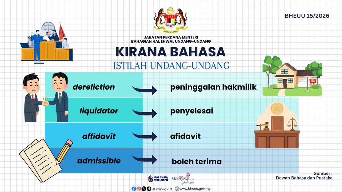 Bahagian Hal Ehwal Undang-Undang, JPM tweet media