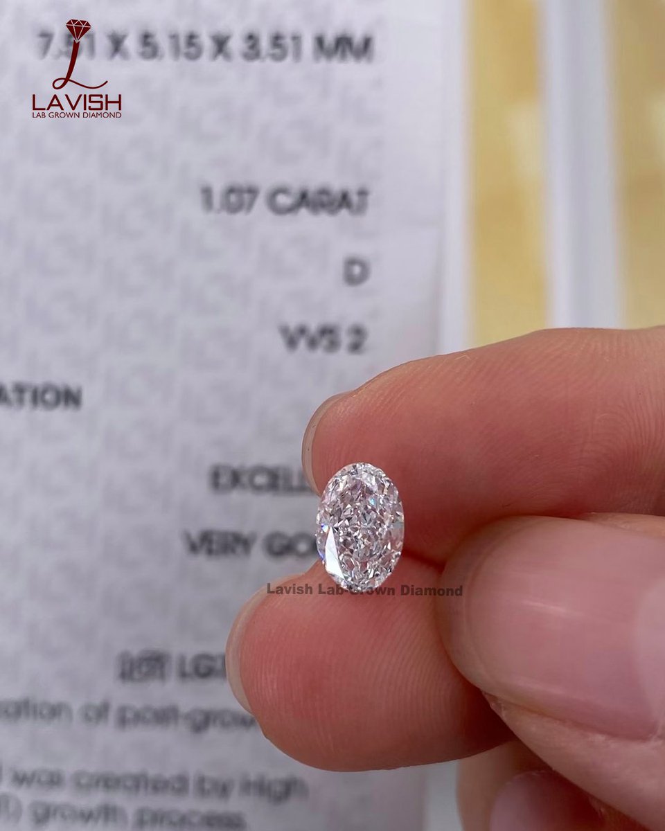 lavishlabgrown's tweet image. Elegant Oval Cut Lab Grown Diamond
✨ 1.07 CT | D Color | VVS2 ✨

----(020526C)----
🌐 lavishlabgrowndiamond.com
📱 +91 94848 41948

#LabGrownDiamond #OvalCutDiamond #DColorDiamond #VVS2Diamond #LuxuryJewelry #DiamondLover #LavishDiamonds #lavishlabgrowndiamond #lavishdiamond