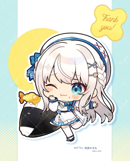 ・・・✧ お仕事イラスト ✧・・・ なごやみらいフェスティバルにて 凪乃ましろ様( )の天むすミニキャラを担当させていただきました! お迎えして下さった方、沢山可愛がってくださいね #なごみら2026 #凪乃ましろ ・・・✧ ・・・・・・・ ✧・・・