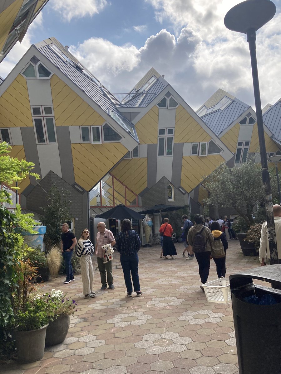 _Tracy2's tweet image. The upside down houses in Rotterdam have a #style of their own. #DailyPictureTheme