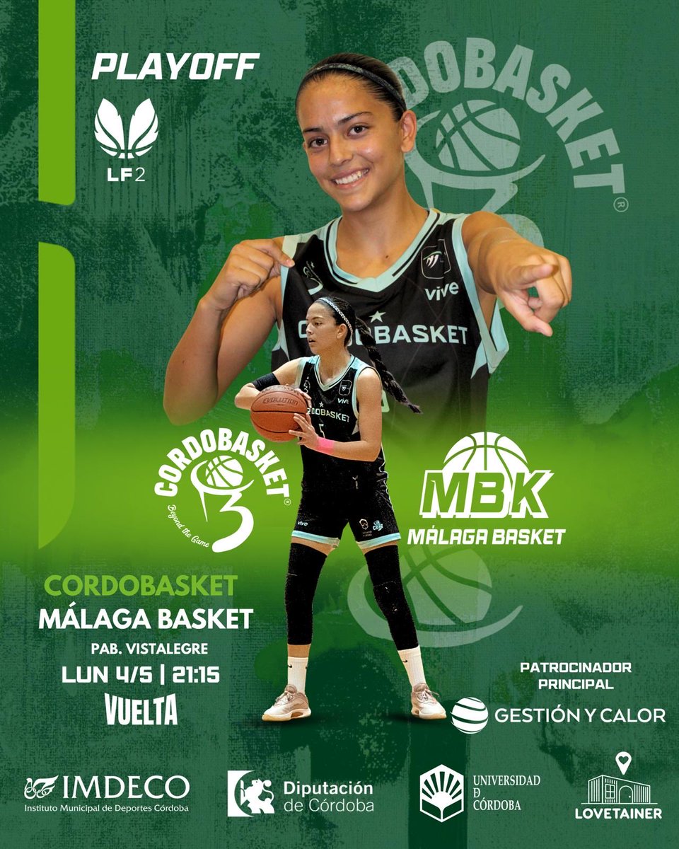 GYCenergy's tweet photo. Toca remontar ๐
Este prรณximo lunes, el @CordobasketCD se la juega en Vistalegre. 6 puntos nos separan del pase de ronda, pero con vuestra energรญa y el empuje de todos es posible.
๐ Entrada gratuita
Nos vemos allรญ. ๐
#CordoBasket #CBKT https://t.co/gT5Qp3jCCQ