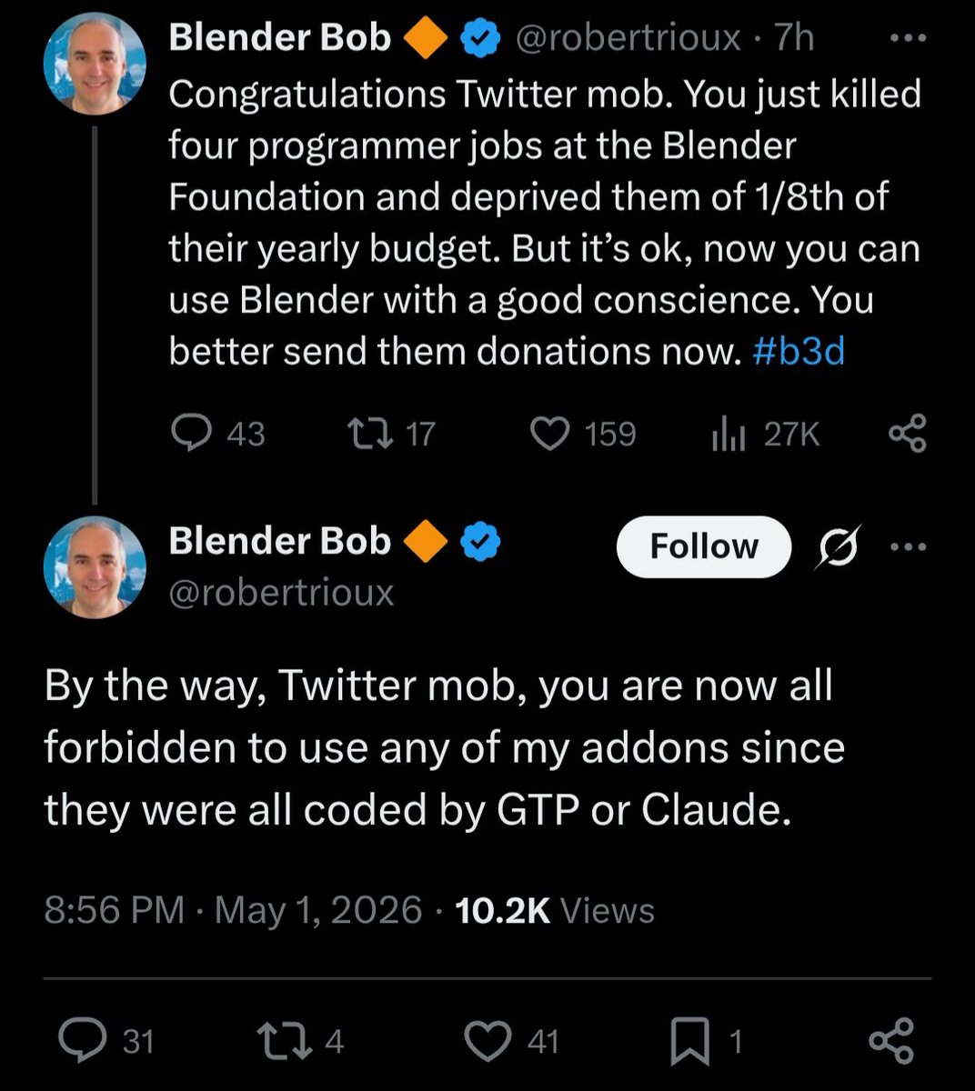 Eric Bourdages tweet media