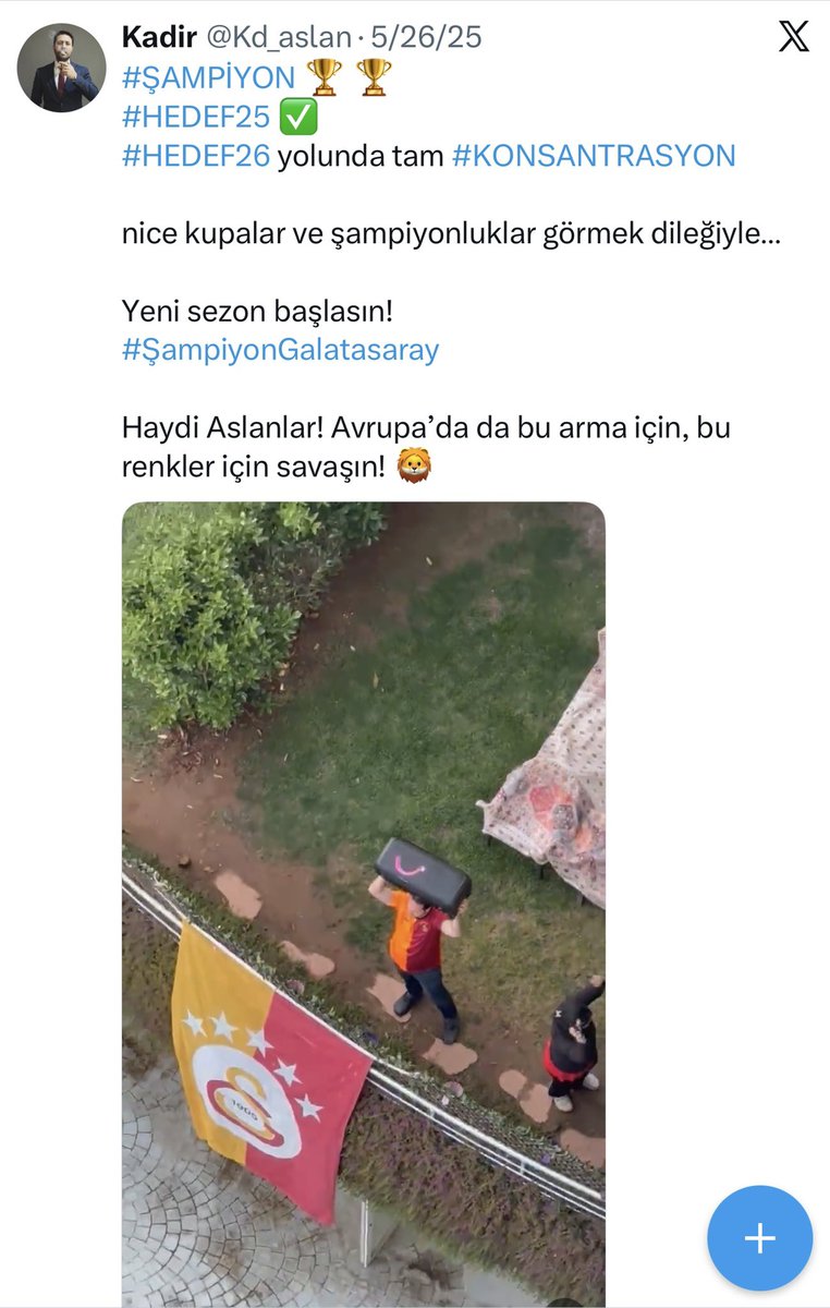 Kd_aslan's tweet photo. @GalatasaraySK #HEDEF27 💛❤️ https://t.co/5GE9gmf76c
