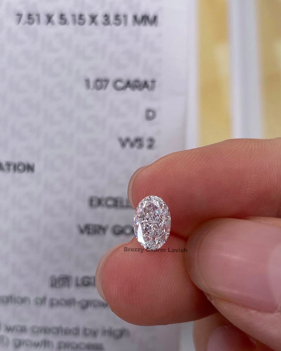 BrezzyLavish's tweet image. Elegant Oval Cut Lab Grown Diamond
 ✨ 1.07 CT | D Color | VVS2 ✨

----(020526C)---- 
🌐 lavishlabgrowndiamond.com 
📱 +91 94848 41948

#LabGrownDiamond #OvalCutDiamond #DColorDiamond #VVS2Diamond #LuxuryJewelry #DiamondLover #LavishDiamonds #lavishlabgrowndiamond #lavishdiamond