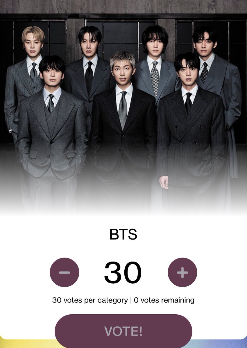 BTS__7soulmates's tweet photo. DAILY REMINDER!! 🚨 LESS THAN 7 DAYS LEFT  🚨 ⏰ ! LET’S SPREAD IT‼️ 

BTS NOMINATIONS AT THE AMERICAN MUSIC AWARDS 2026 

•Artist of the Year - BTS 
•Song of the Summer - "SWIM"
•Best Male Kpop Artist - BTS 

VOTE NOW website : ⬇️

-> https://t.co/sAQz5X0IC9… 

INSTAGRAM : ⬇️ 

#aotybts 30 times -> https://t.co/wukquOz0Rk… 

#summersongswim 30 times & #malekpopbts 30 times (separately ) -> https://t.co/TROuLgc6di…