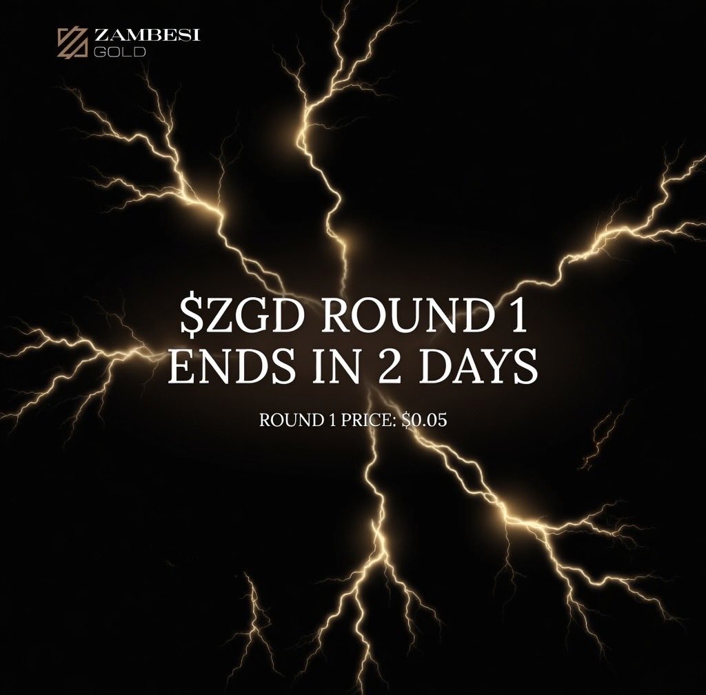 ZGDGold's tweet photo. 2 days left in Round 1 💥💥

At this point, the difference between $0.05 and $0.07 is structural, not cosmetic.

Round 1 closes 4 May 23:59 SA.
Round 2 opens immediately after at $0.07.

No changes to system design, only pricing phase shift!

https://t.co/10ZXHyysNq https://t.co/zgGuZeHMNz