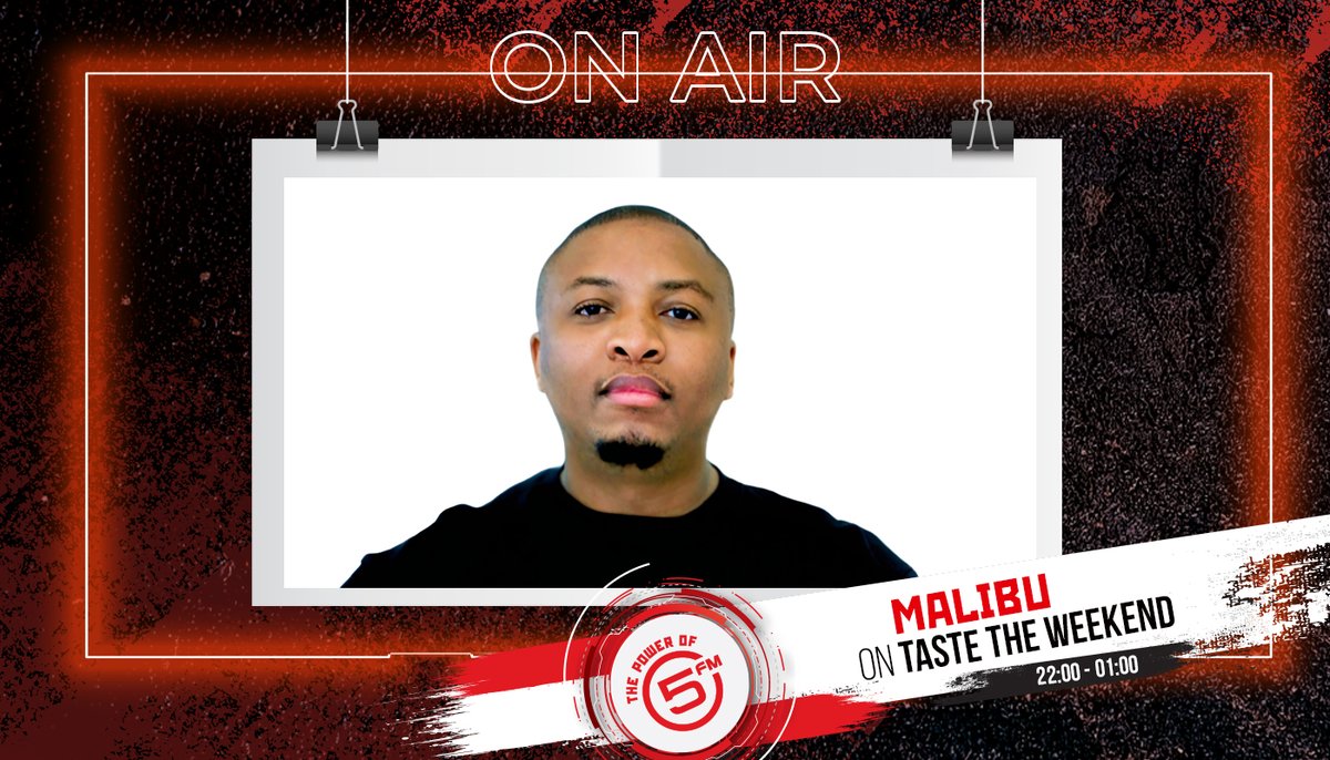 5FM's tweet photo. Saturday edition on #TasteTheWeekend ๐๐ฅ
DJ Malibu joins us, a Jozi-based house DJ & producer bringing retro, soulful, feel-good energy ๐ถโจ https://t.co/qw8jHV3IaH