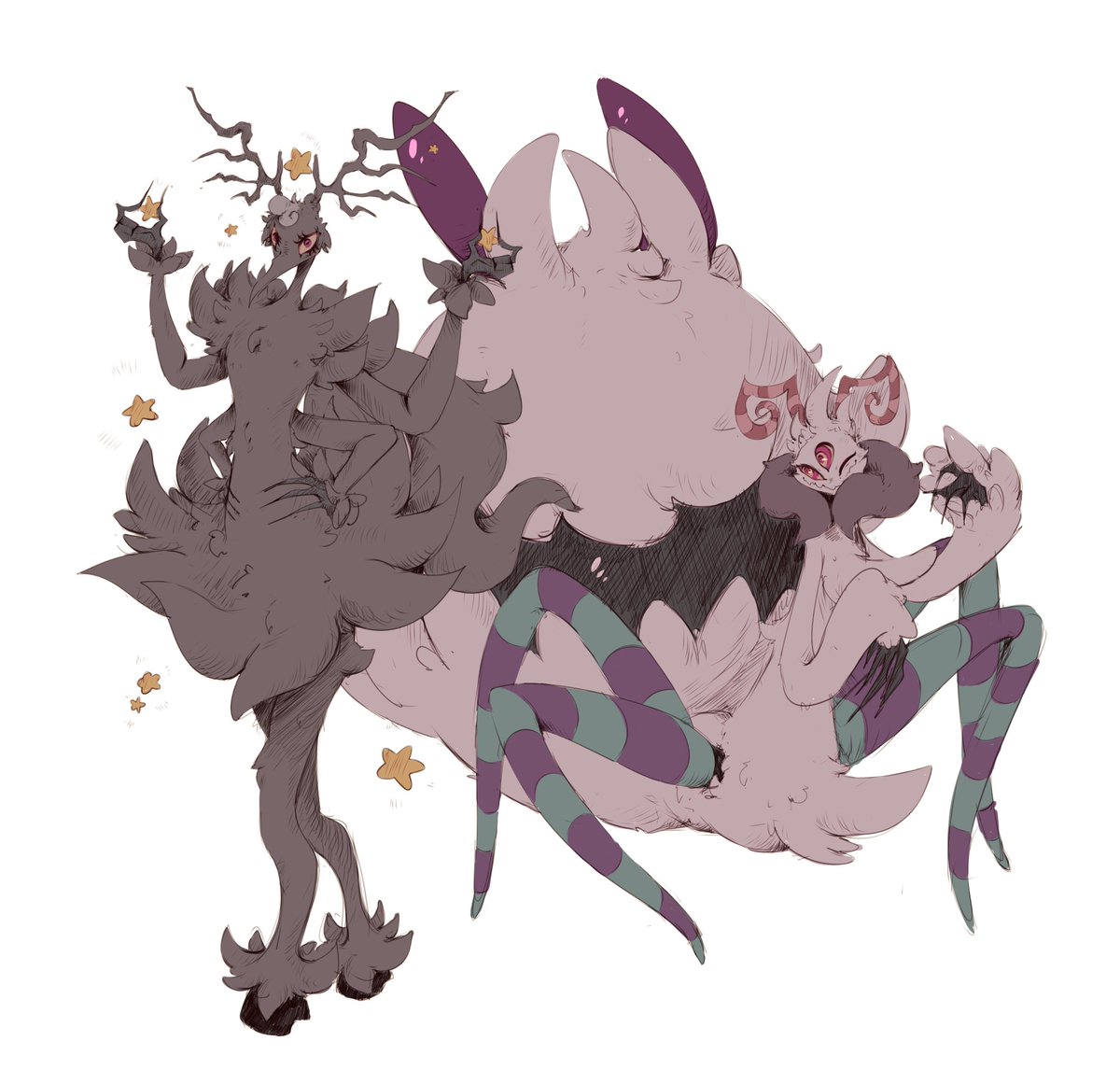 SatellitePNDL's tweet photo. fall forest dwellers
[#ocs, #spider, #monsters] https://t.co/wnzXUGxyNH