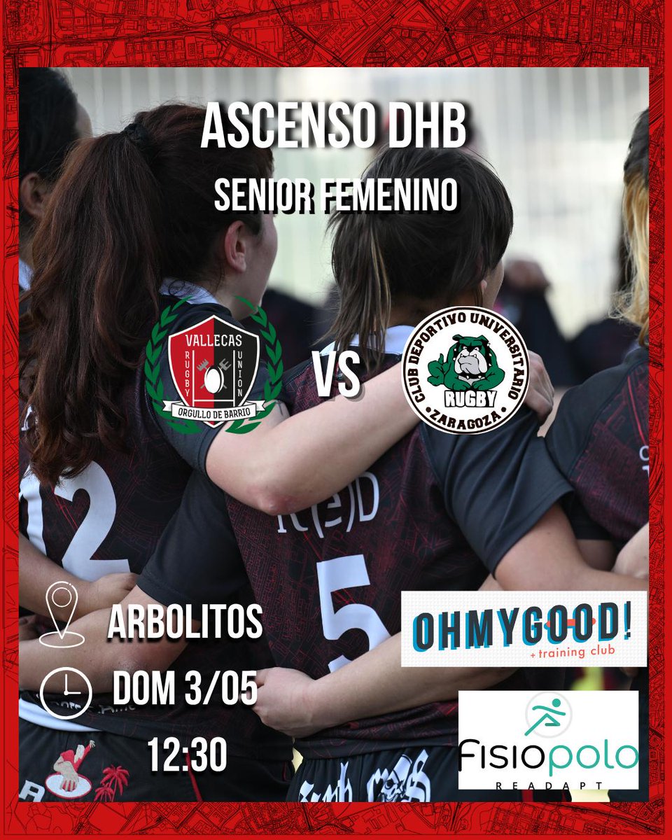 VallecasRU's tweet photo. 🏉 Convocatoria Sénior Femenino🖤 ❤️ 

Este DOMINGO las chicas de Vallecas disputan en casa el primer partido de la fase de ascenso a DHB con esta alineación.

🏟️ Campo de Rugby de Arbolitos
🕒 12:30 https://t.co/8CXoarM8x9