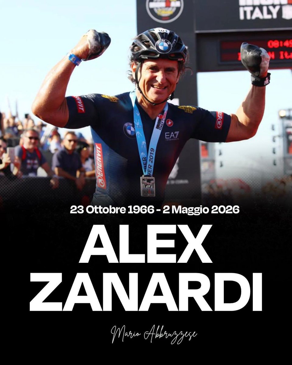 Oggi salutiamo Alex Zanardi, un uomo straordinario che ha trasformato il dolore in forza e i limiti in possibilità. Campione nello sport e nella vita, il suo esempio resterà per sempre.