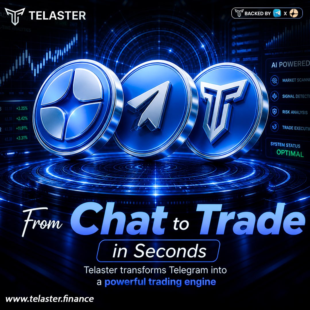 TelasterDex's tweet photo. 🚀 ONE TAP ONE TRADE ZERO DELAY

You’re not losing trades because you’re wrong
You’re losing because you’re late

Telaster turns Telegram into your trading engine
See it. Tap it. Execute instantly

Move first win faster
https://t.co/J2OLGFtAnP

#Telaster #Crypto #DeFi #Web3‌‌ https://t.co/UscpDP7dSa