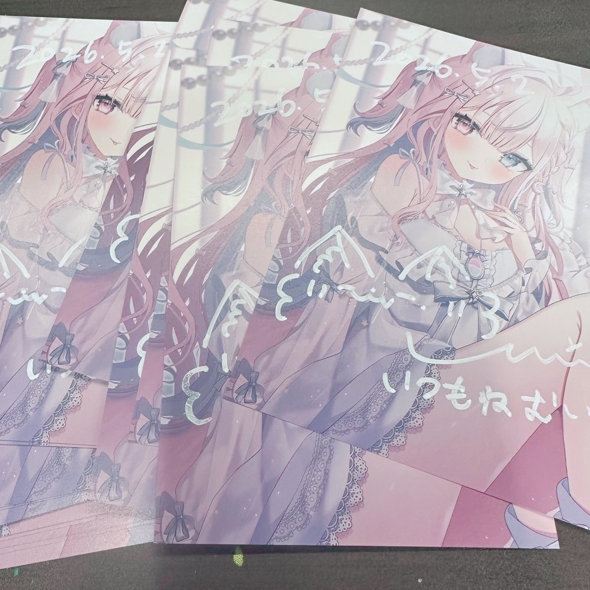 和牛　サイン入り　ポストカード ホロライブ AZKi 活動6周年記念 数量限定ver 直筆サイン ポストカード