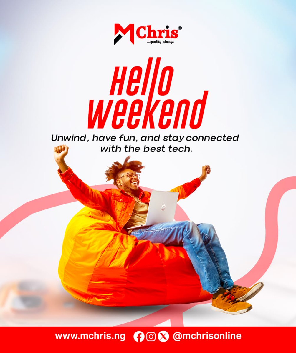 mchrisonline's tweet photo. Hello Weekend 👋
Time to power down the week and power up your tech.  
Phones, accessories, repairs — all sorted at Mchris.  
QUALITY ALWAYS 📱⚡

Visit us now @ https://t.co/8PNPT8kecf
#sales #weekend #Mchris https://t.co/w10CUwkKAz