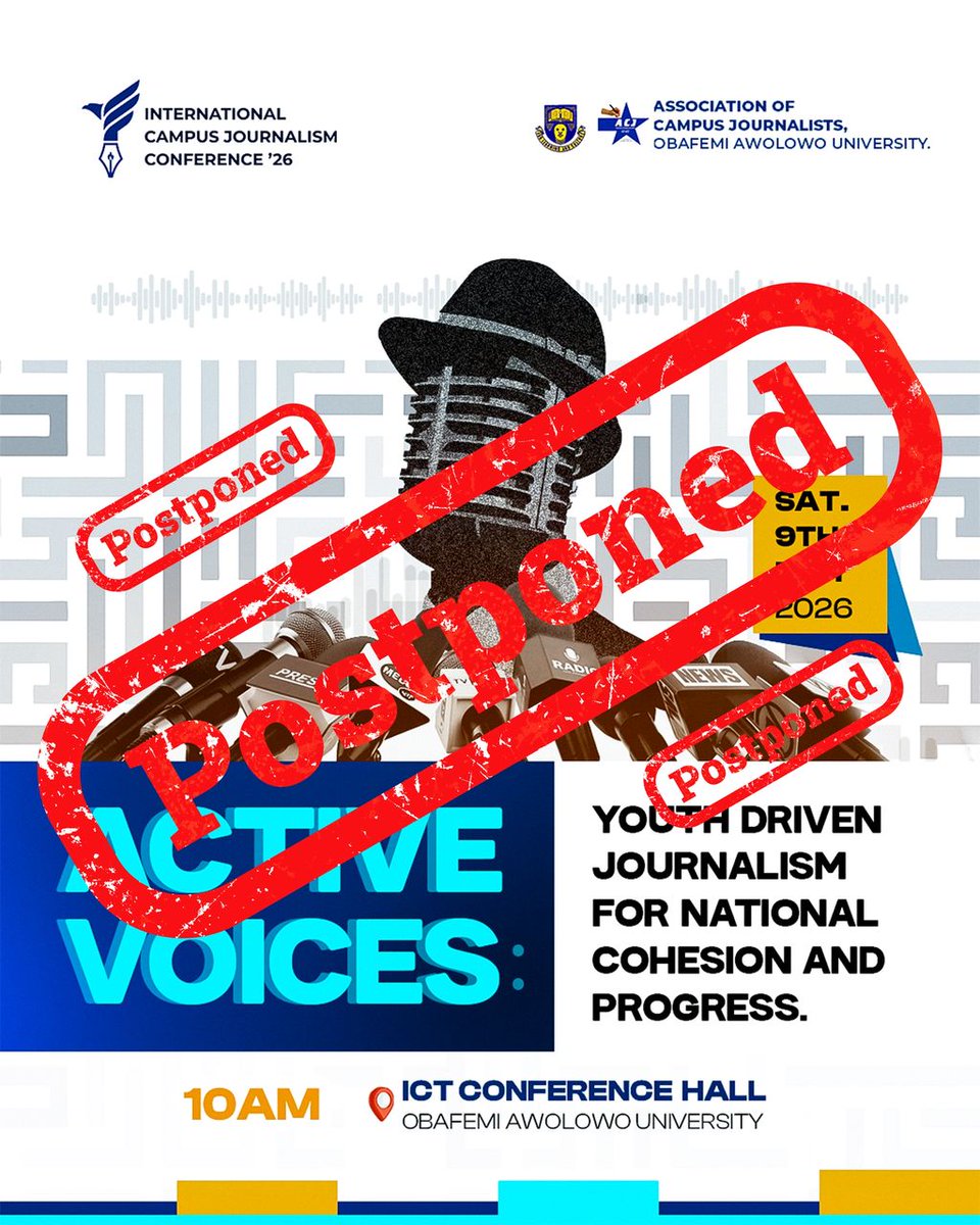 The Association of Campus Journalists (ACJ) OAU tweet media