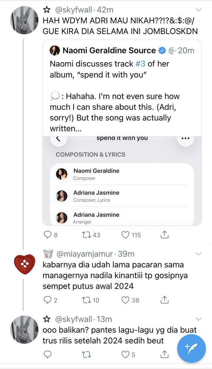 tenderlores's tweet photo. winselle five tweets au | a producer gf who chooses to commit and stay with her super busy gf who works as an actress’s manager

alias produser naik daun dan manajer artis yang dulu pdkt dengan janji ga bakal dibuatin lagu putus (tapi tetep aja pernah dibikinin) https://t.co/ZxDboJS3SO