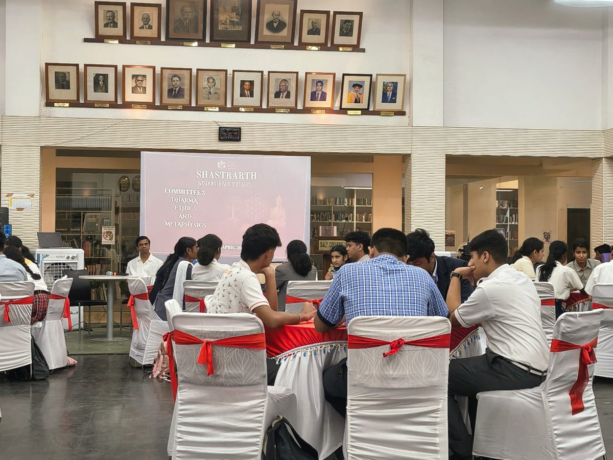 webchoithram's tweet photo. “Igniting Young Minds Through Shastrarth 2026”
Daly College hosted Shastrarth – The IKS Conclave Wisdom Through the Ages, a landmark and first-of-its-kind initiative for students of Classes IX–XII, offering an inspiring and immersive exploration of Indian Knowledge Systems. https://t.co/1XfwDEbr4h