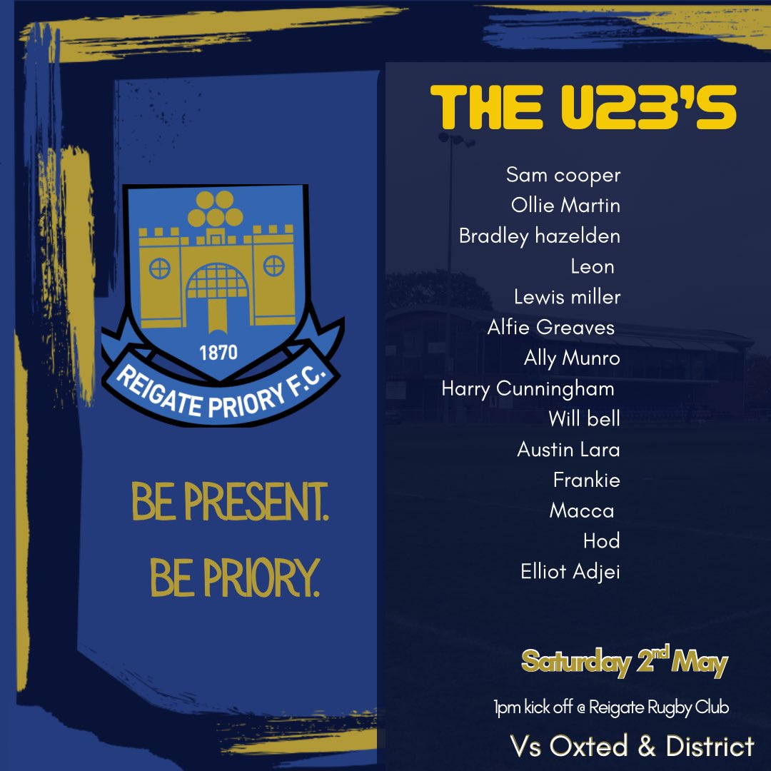Reigate Priory FC tweet media