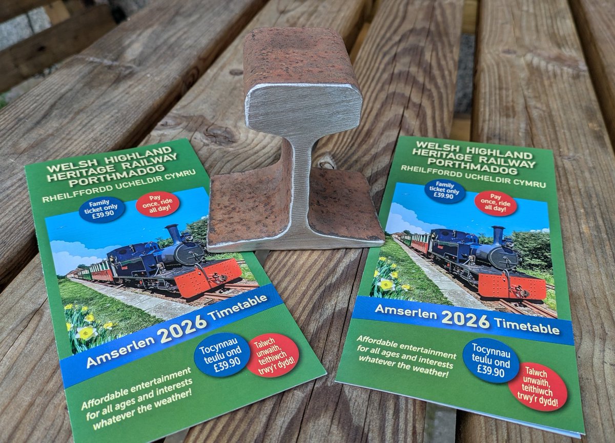 WelshHighRly's tweet image. New 'in store' at the Welsh Highland Heritage Railway in #Porthmadog

Or what to buy for the railway enthusiast who has everything!

Welsh Highland flat-bottomed rail doorstops, bookends etc. 

Available for only £5. Only limited numbers are available! 🏴󠁧󠁢󠁷󠁬󠁳󠁿

whr.co.uk/info/shop/
