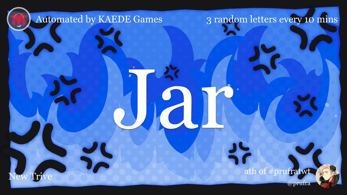 3 random letters every 10 mins tweet media
