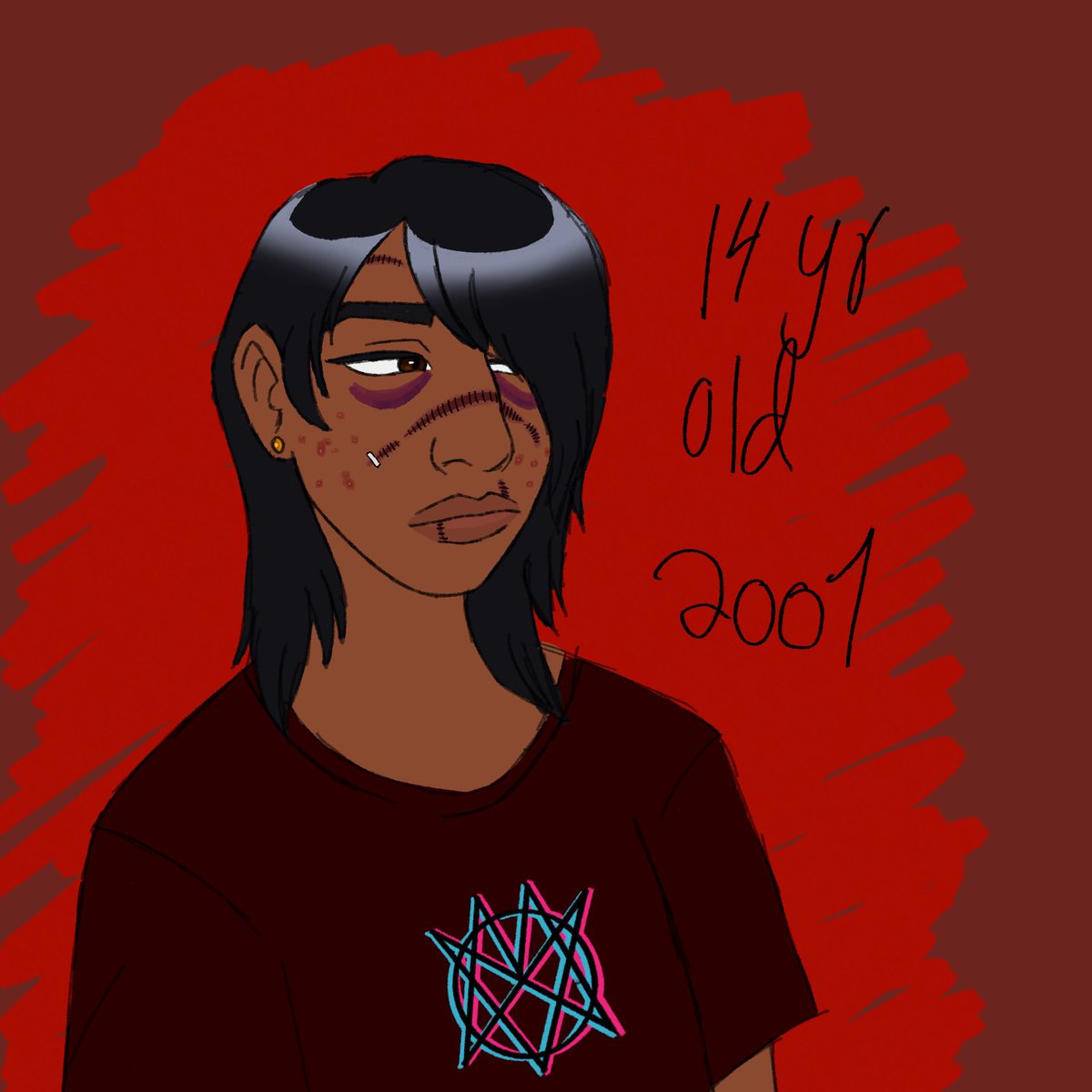 NostalgiaHorror's tweet photo. I wonder how he got that scar…
#oc #originalcharacter #sebastiansolano #lore https://t.co/xUM3LFkZUg