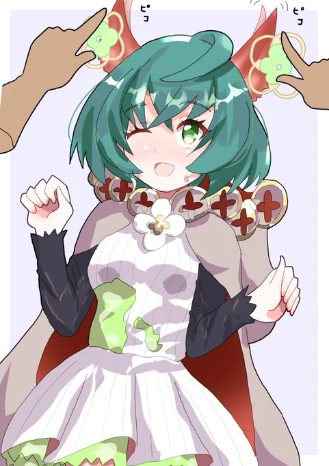 前の絵、ちょっと見せ方変えるだけでだいぶ違ったなあと。あと髪の色直した