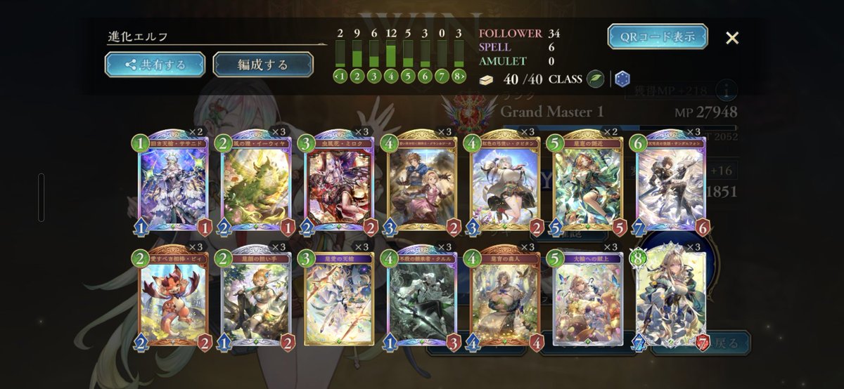 riasu_arbe's tweet photo. 進化エルフ使ってビヨンドまで！
側近の枠は船頭とヘイレムハニィに入れ替えながらやってました…！ https://t.co/unck6JhFhV