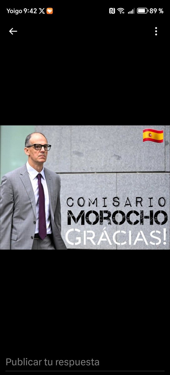 <a href="/jebl_/">José Enrique</a> Todo un orgullo de Inspector de policía, gracias por haber aguantado todas las presiones y por descontado todo mi cariño y apoyo por todo el sufrimiento que te han hecho pasar