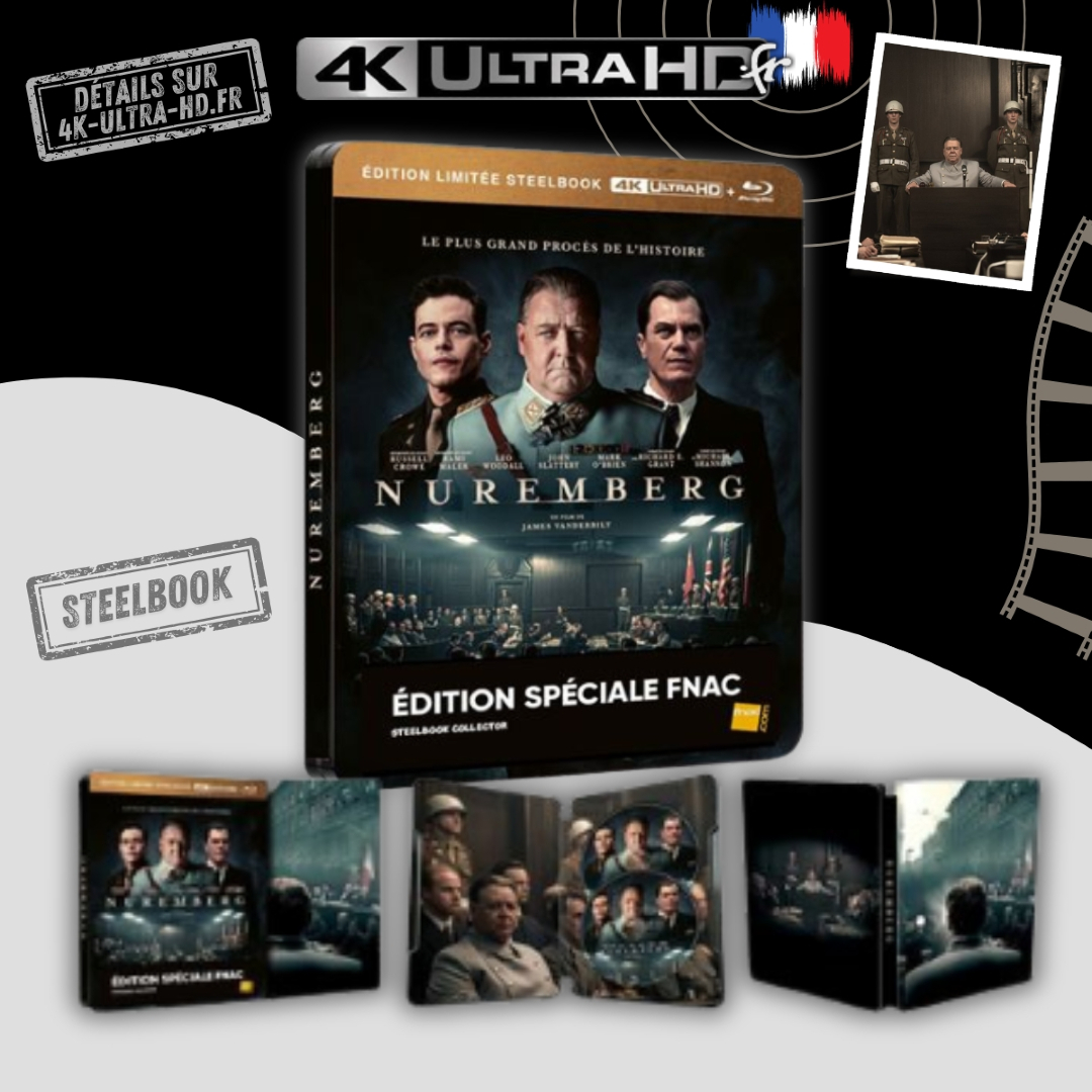4KultrahdFR's tweet image. 📢 Pour rappel « 𝗡𝗨𝗥𝗘𝗠𝗕𝗘𝗥𝗚 » 4K 🇫🇷

📀 𝗦𝘁𝗲𝗲𝗹𝗯𝗼𝗼𝗸 ➡ 4k-ultra-hd.fr/film/nuremberg…
💿 Standard ➡ 4k-ultra-hd.fr/film/nuremberg…

💿 édition #steelbook #BluRay4K + #bluray
📆 🇫🇷 Sortie prévue : 05 Juin 2026
🎬 avec #RussellCrowe #RamiMalek
#Nuremberg #4KUltraHD #4KultrahdFR