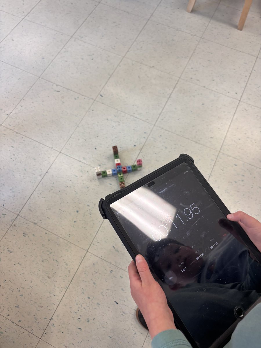 MsKussner115's tweet photo. Can you build an AWESOME spinner? Room 115 was busy building spinners with unifix cubes. We tested each one, timed how long they spun using the iPads, and kept track of our results. Lots of trying, changing, and testing as we figured out what made a spinner spin longer. @johnwanless @TDSB_STEM